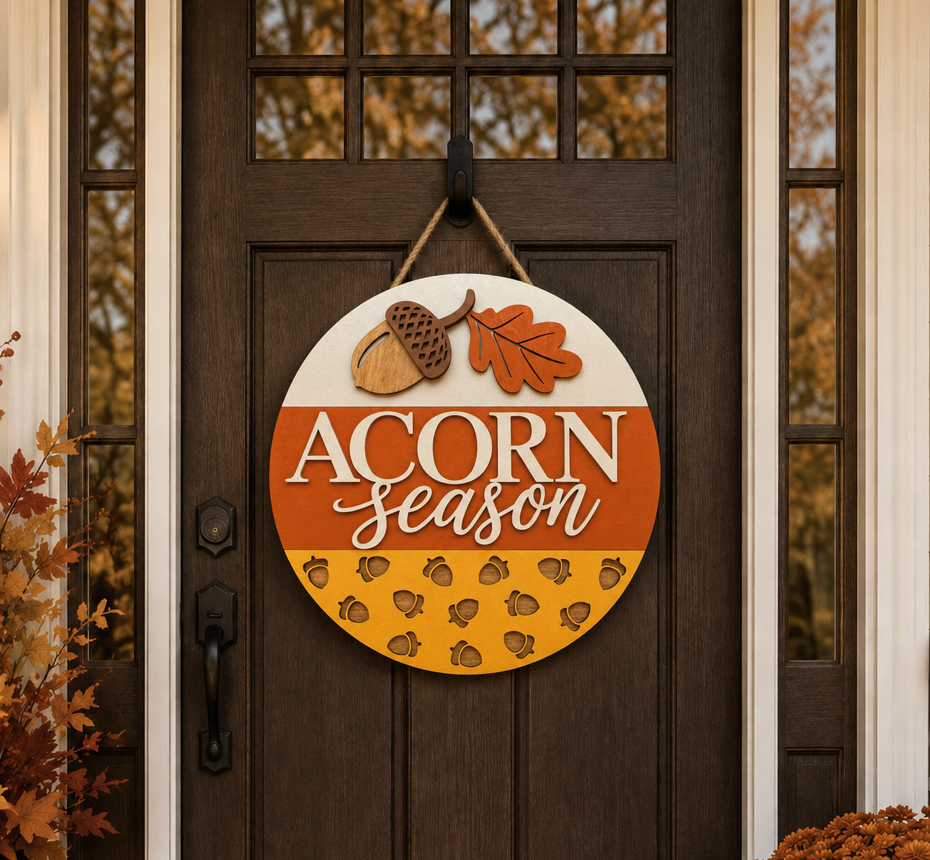 Fall Door Hanger - Acorn Season