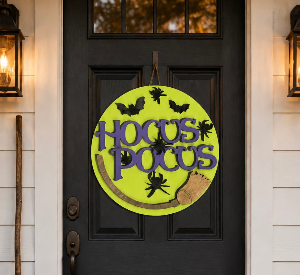 Halloween Door Hanger - Hocus Pocus