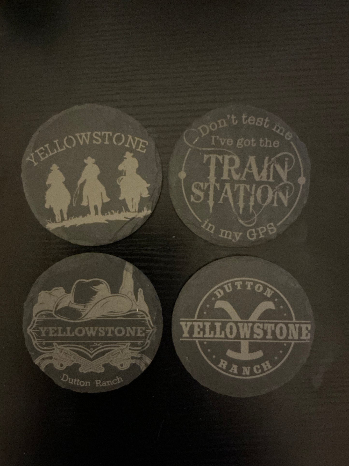 Slate Coasters - Yellowstone