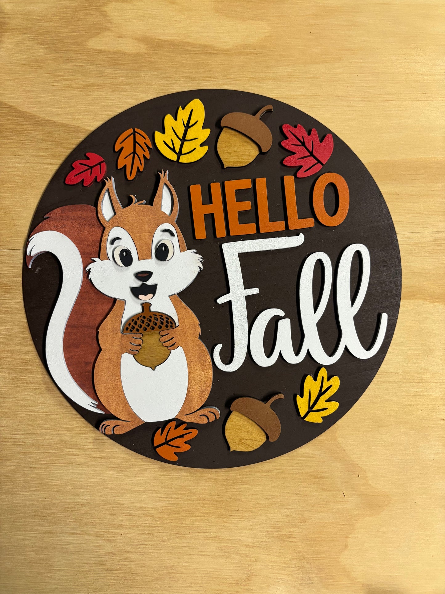 Fall - Hello Fall Squirrel