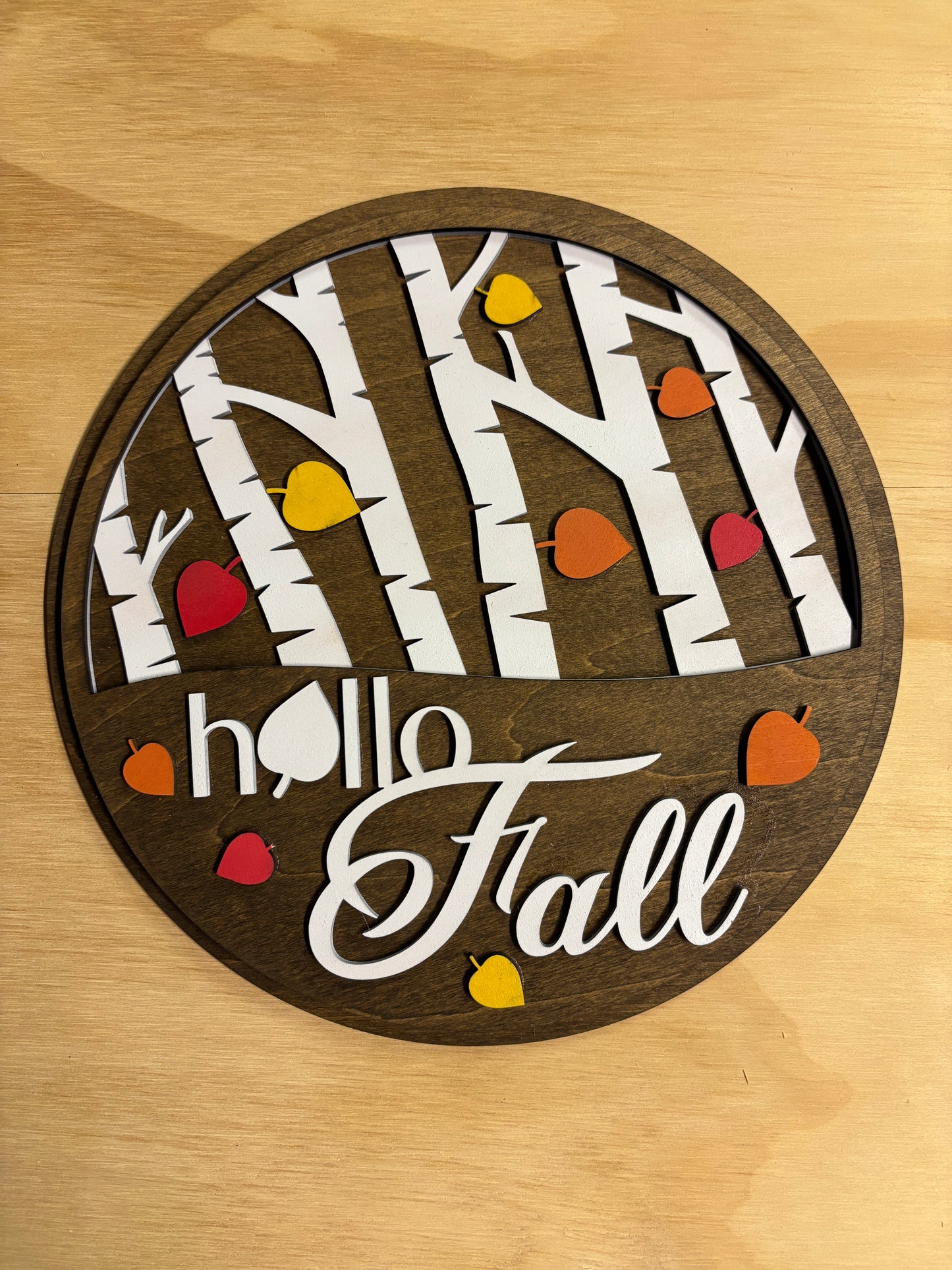 SS Fall - Hello Fall Trees Shelf Sitter