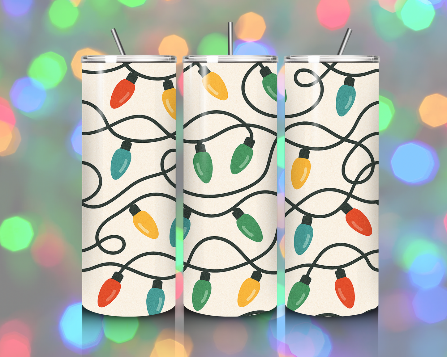 20 oz Skinny Tumbler Christmas