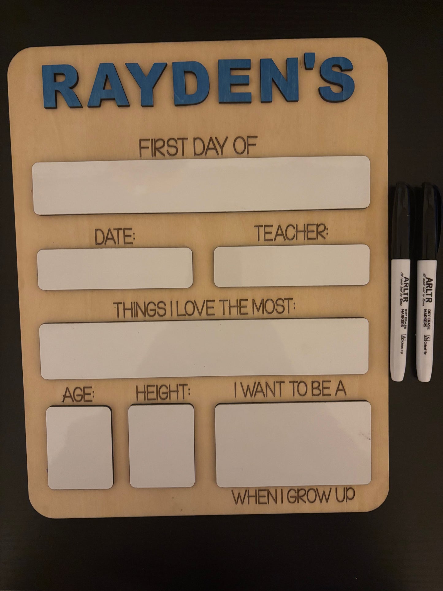 First day of School Board