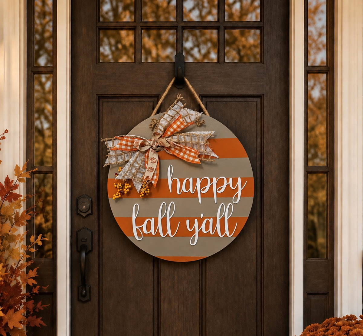 Fall Door Hanger - Happy Fall Y’all