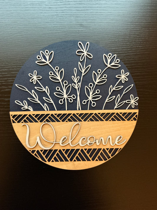 Welcome - Floral Basket