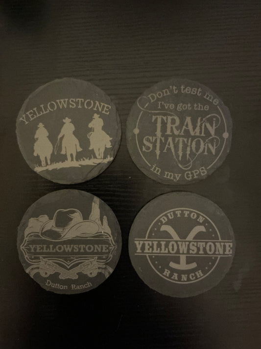 Slate Coasters - Yellowstone