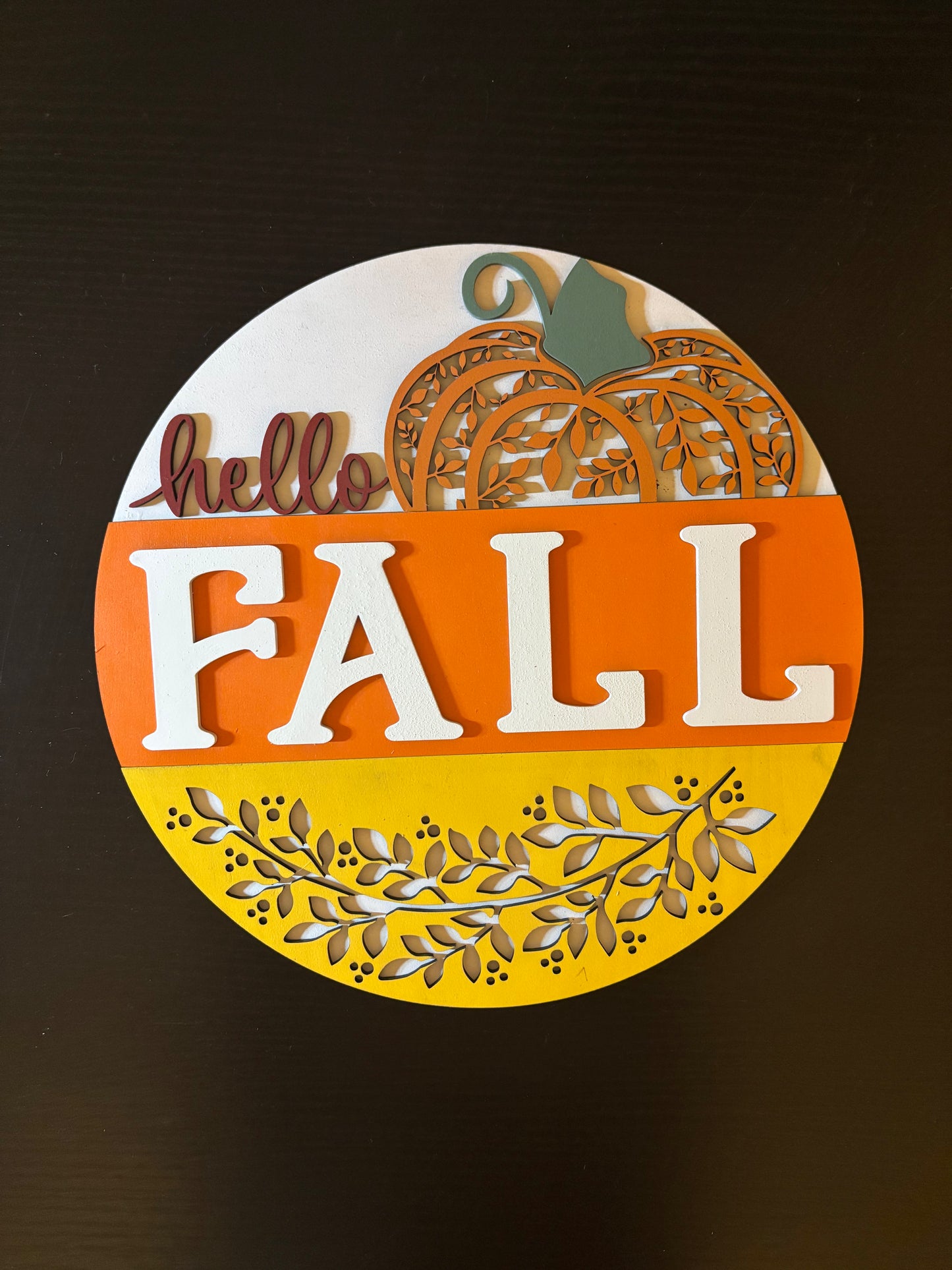 Fall - Hello Fall - Ivy Pumpkin