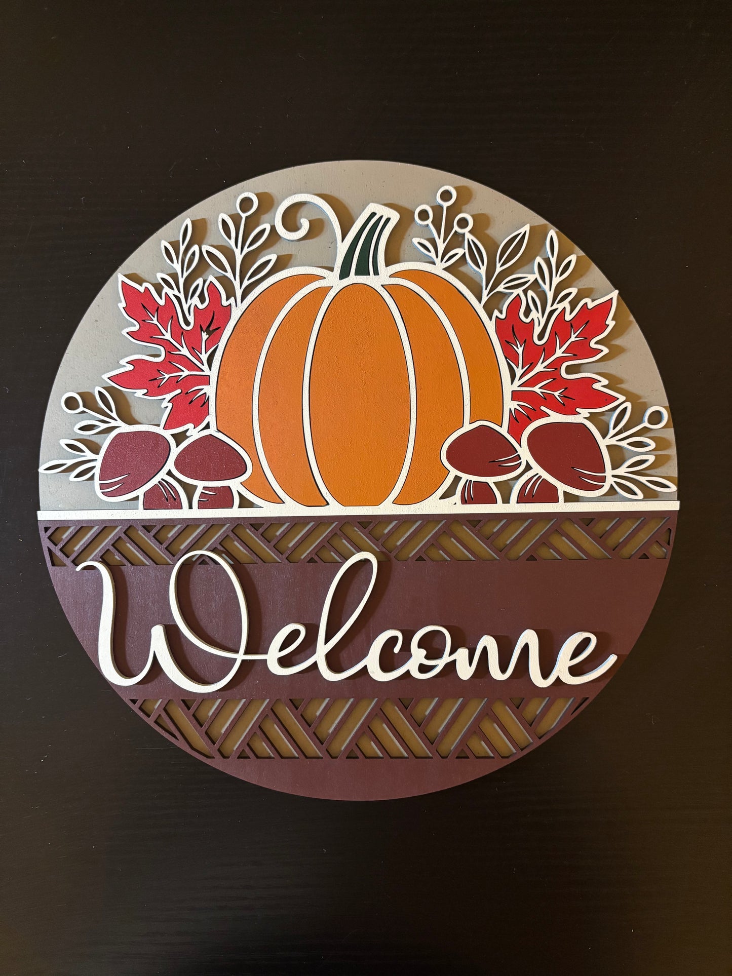 Fall - Welcome - Pumpkin Mushrooms