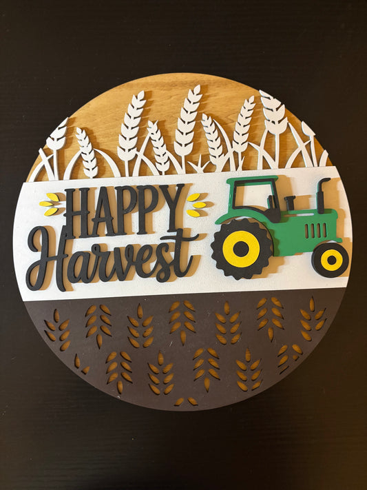 Fall - Happy Harvest - Tractor