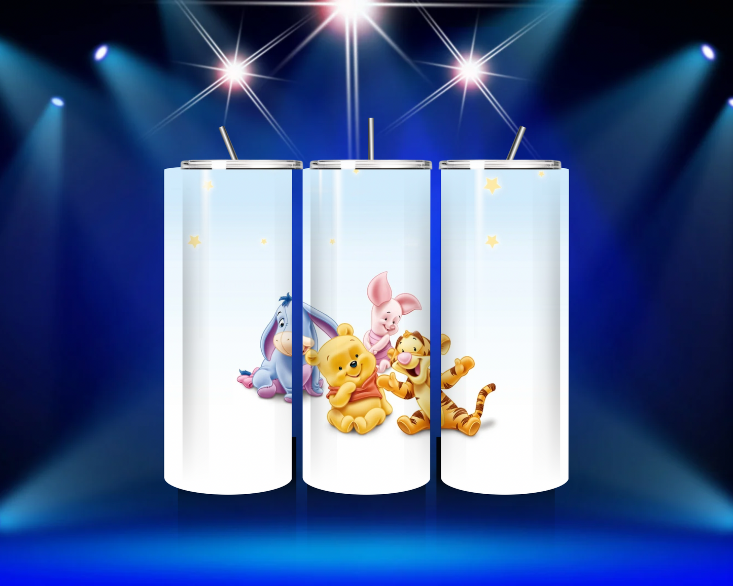 20 oz Skinny Tumbler Cartoon