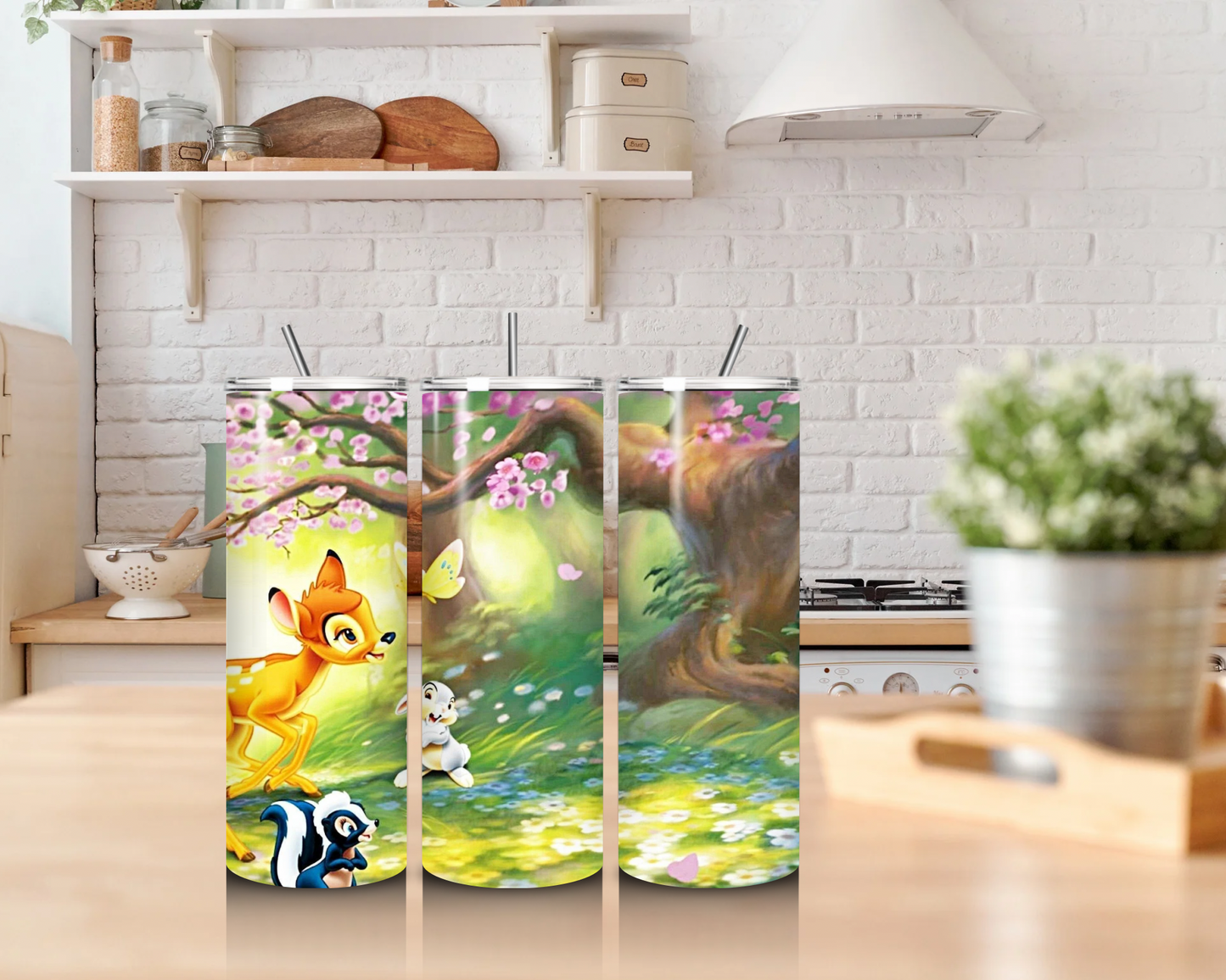 20 oz Skinny Tumbler Cartoon