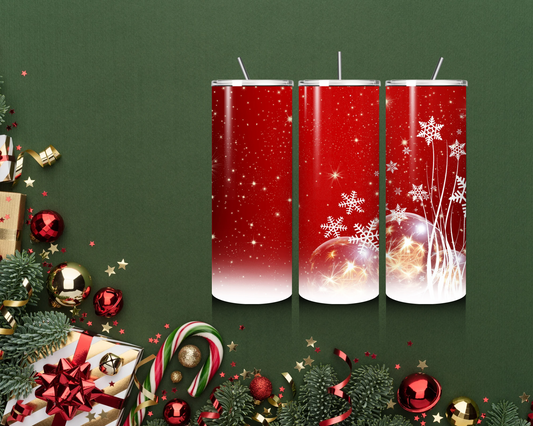 20 oz Skinny Tumbler Christmas