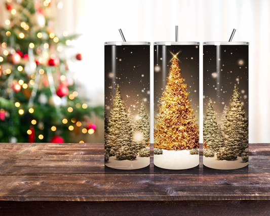 20 oz Skinny Tumbler Christmas