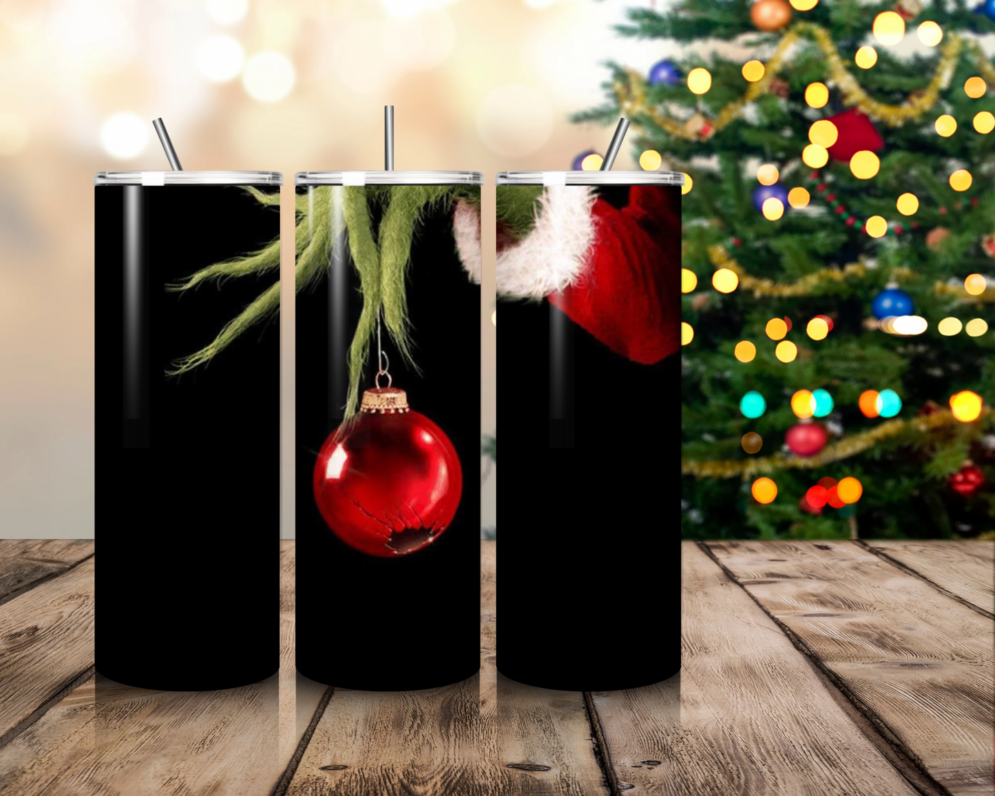 20 oz Skinny Tumbler Christmas